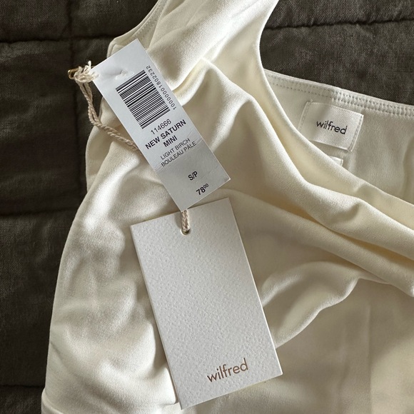 Aritzia Wilfred Saturn Mini Dress in Light Birch - Picture 4 of 7